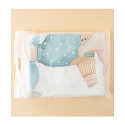 Babyhug 100% Pure Cotton Six Layer Baby Blanket Elephant Print  Super Soft & Absorbent Cotton Bamboo Blend Quilt Lightweight Breathable Gentle on Baby Skin 024 Months 520 g - White