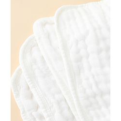 Babyhug 100% Pure Cotton Six Layer Baby Blanket Elephant Print  Super Soft & Absorbent Cotton Bamboo Blend Quilt Lightweight Breathable Gentle on Baby Skin 024 Months 520 g - White