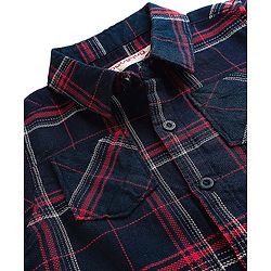 Babyhug Cotton Woven Full Sleeves Checkered Shirt & Denim Jeans Set - Black