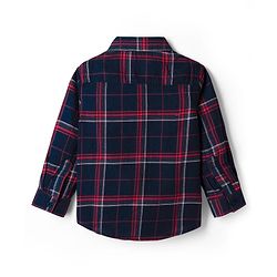 Babyhug Cotton Woven Full Sleeves Checkered Shirt & Denim Jeans Set - Black