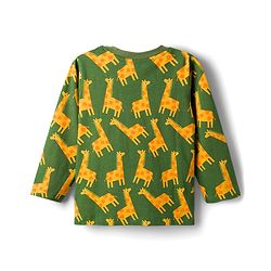 Babyhug Cotton Knit Full Sleeves Co-Ord Night Suit with Animal Print - Green