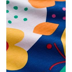 Babyhug Cotton Knit Full Sleeves Co-ord Night Suit With Dino Print - Blue