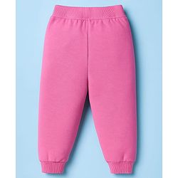 Babyhug Disney Terry Knit Full Sleeves T-Shirt & Track Pant Set with Marie Graphic - Pink & White