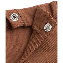 Babyhug Disney Single Jersey Knit Full Sleeves T-Shirt with Mickey Mouse Front & Back Graphic - Brown