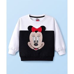 Babyhug Disney Terry Knit Full Sleeves T-Shirt & Track Pant with Minnie Mouse & Bow Detailing - Multicolor