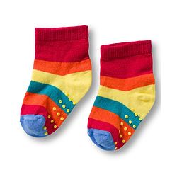 Cute Walk by Babyhug Non Terry Knit Ankle Length Anti Bacterial Anti Skid Socks With Cloud Print Pack Of 3 - Blue Red & Light Blue