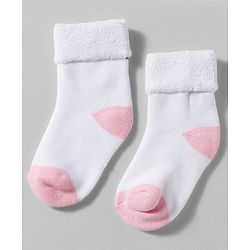 Cute Walk by Babyhug Non Terry Knit Ankle Length Anti Bacterial Socks With Polka Dot Design Pack Of 3 - Pink White & Black