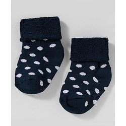 Cute Walk by Babyhug Non Terry Knit Ankle Length Anti Bacterial Socks With Polka Dot Design Pack Of 3 - Pink White & Black