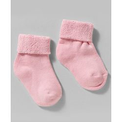 Cute Walk by Babyhug Non Terry Knit Ankle Length Anti Bacterial Socks With Polka Dot Design Pack Of 3 - Pink White & Black