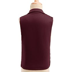 Babyhug Knit Full Sleeves Solid 3 Piece Party Suit With Bow - Wine