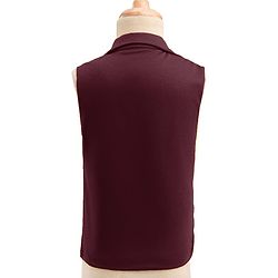 Babyhug Knit Full Sleeves Solid 3 Piece Party Suit With Bow - Wine