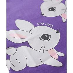 Babyhug Cotton Knit Frill Sleeves T-Shirt With Polka Dot & Floral Print Pack Of 3 - Pink Purple & Yellow