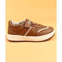 Cute Walk by Babyhug Formal & Party Wear Shoes With Velcro Closure - Brown