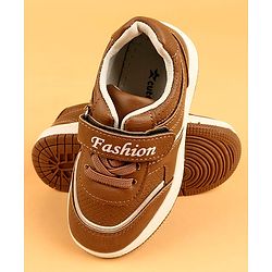 Cute Walk by Babyhug Formal & Party Wear Shoes With Velcro Closure - Brown