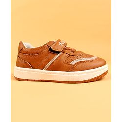 Cute Walk by Babyhug Formal & Party Wear Shoes With Velcro Closure - Brown