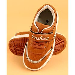Cute Walk by Babyhug Formal & Party Wear Shoes With Velcro Closure - Brown