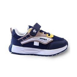 Cute Walk by Babyhug Velcro Closure Solid Sneaker Shoes - Navy Blue