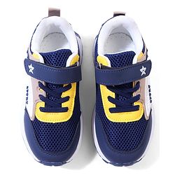 Cute Walk by Babyhug Velcro Closure Solid Sneaker Shoes - Navy Blue
