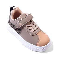 Cute Walk by Babyhug Velcro Closure Sneaker Shoes With Leopard Print - White