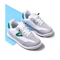 Cute Walk by Babyhug Lace Up Solid Sneaker Shoes - Green