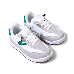 Cute Walk by Babyhug Lace Up Solid Sneaker Shoes - Green