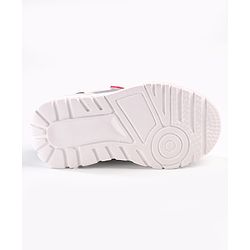Cute Walk by Babyhug Velcro Closure Sneakers with Fashion Text Print - Black