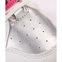 Cute Walk by Babyhug Velcro Closure Sneakers with Fashion Text Print - Black