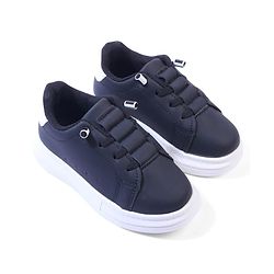Cute Walk by Babyhug Solid Color Sneakers - Black