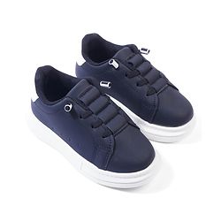 Cute Walk by Babyhug Solid Color Sneakers - Black