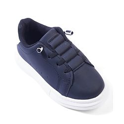 Cute Walk by Babyhug Solid Color Sneakers - Black