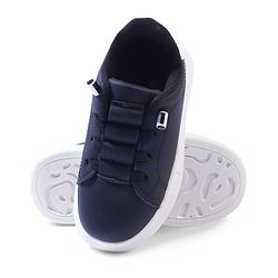Cute Walk by Babyhug Solid Color Sneakers - Black