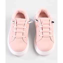 Cute Walk by Babyhug Solid Color Sneakers - Black