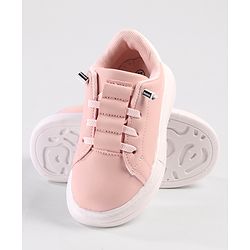 Cute Walk by Babyhug Solid Color Sneakers - Black