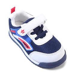 Cute Walk by Babyhug Velcro Closure Sneakers with Fashion Print - Navy Blue