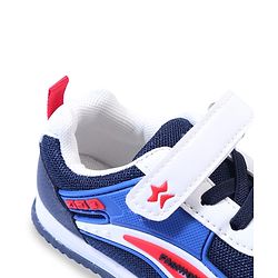 Cute Walk by Babyhug Velcro Closure Sneakers with Fashion Print - Navy Blue