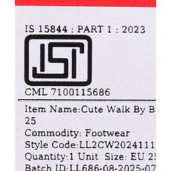 Cute Walk by Babyhug Velcro Closure Sneakers with Fashion Print - Navy Blue