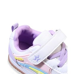 Cute Walk by Babyhug Velcro Closure Sneakers with Fashion Print - Navy Blue