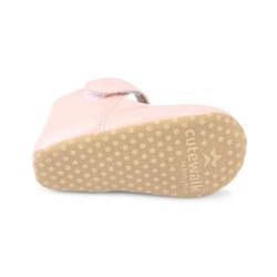 Cute Walk by Babyhug Velcro Closure Booties With Floral Applique - Pink