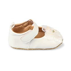Cute Walk by Babyhug Velcro Closure Booties With Floral Applique - Pink