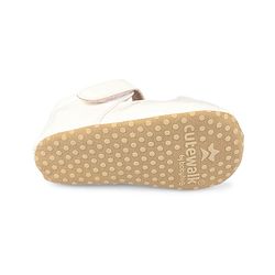 Cute Walk by Babyhug Velcro Closure Booties With Floral Applique - Pink