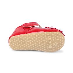 Cute Walk by Babyhug Velcro Closure Booties With Floral Applique - Pink