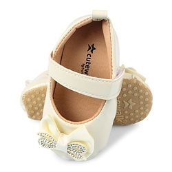 Cute Walk by Babyhug Velcro Closure Booties With Bow Applique - Pink
