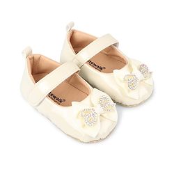 Cute Walk by Babyhug Velcro Closure Booties With Bow Applique - Pink
