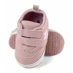 Cute Walk by Babyhug Velcro Closure Solid Booties - Pink