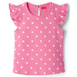 Babyhug Cotton Knit Frill Sleeves T-Shirts with Jungle Theme Print Pack of 3 - Multicolor