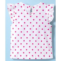 Babyhug 100% Cotton Knit Frill Sleeves T-Shirts with Heart Rainbow & Text Print Pack of 5 - Multicolor