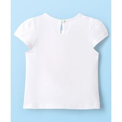 Babyhug Half Cap Sleeves T-Shirts with Tropical Theme & Polka Dot Print Pack of 3 - White Navy Blue & Pink