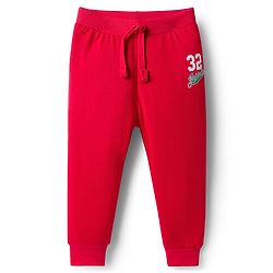 Babyhug Single Jersey Knit Full Length Solid Lounge Pants with Text Print Pack of 3 - Green Red & Grey