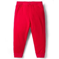 Babyhug Single Jersey Knit Full Length Solid Lounge Pants with Text Print Pack of 3 - Green Red & Grey