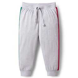 Babyhug Single Jersey Knit Full Length Solid Lounge Pants with Text Print Pack of 3 - Green Red & Grey